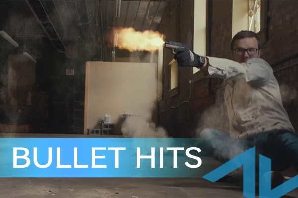【4K视频素材】45个子弹射击命中飞溅泥土灰尘视频4K动画 ActionVFX – Bullet Hits