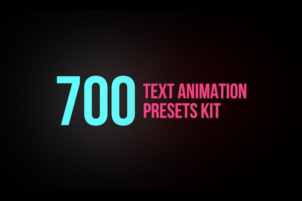 【AE预设】700+简洁时尚文本出入动画预设 700+ Text Animation Presets Kit