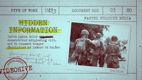 【AE模板】历史档案复古回忆叙事故事幻灯片动画 Documentary Slideshow