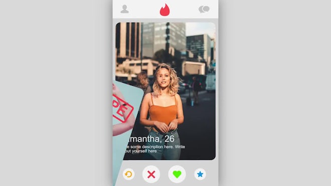 【AE模板】简介动态社交媒体相册滑动匹配展示竖屏动画 Tinder Swipe Match