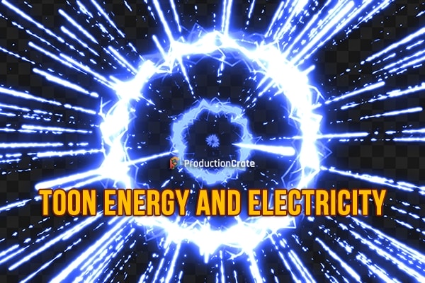 【4K视频素材】105个二维卡通动漫能量闪电激光火焰冲击波视频特效动画素材 Production Crate – Toon Energy and Electricity