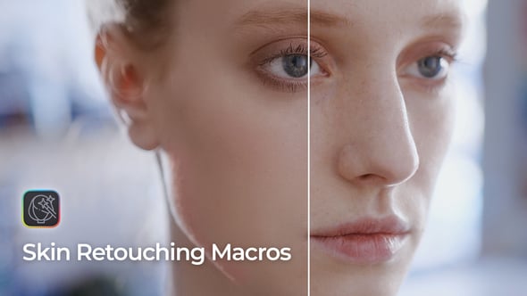 【达芬奇插件】视频人像磨皮肤色平滑修饰祛斑美容工具 Skin Retouching Macros 汉化版