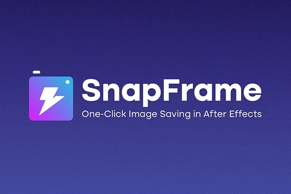 【AE脚本】一键快速导出当前帧保存为图片 SnapFrame v1.0.3 汉化版 +使用教程
