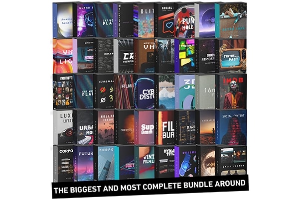 7000+电影视频影视创作标题字幕胶片光效纹理转场调色音效素材合集 Four Editors – Platinum Bundle：Our Entire Collection (All-in-One) 7000+