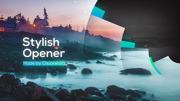 【AE模板】创意圆形遮罩视差效果视频开场幻灯片展示动画 Circle Stylish Opener