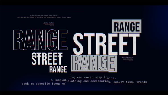 【AE/PR模板】动感节奏时尚品牌Vlog视频开场图文排版动画(含模板音乐) Dynamic Fashion Vlog