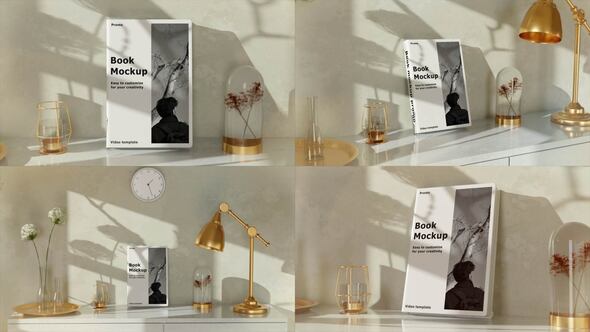 【AE模板】梦幻光影相册书籍杂志展示模型动画 Book Mockup