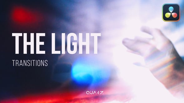 【达芬奇模板】优雅梦幻镜头炫光视频转场动画 Light Transitions for Davinci Resolve