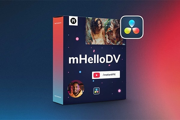 【达芬奇插件】简单快速视频文字标题特效转场动画 motionVFX – mHelloDV 汉化版