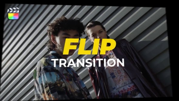 【FCPX插件】30组高级翻转弹跳视频转场过渡预设 Flip Transition 汉化版