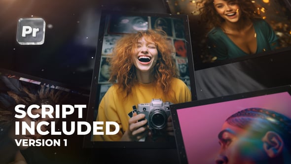 【PR模板】快速导入照片自动生成动态幻灯片动画 Slideshow Universal Version 1