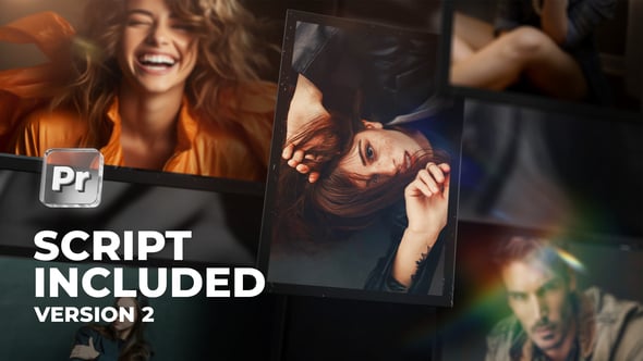 【PR模板】快速导入照片自动生成动态幻灯片动画 Slideshow Universal Version 2