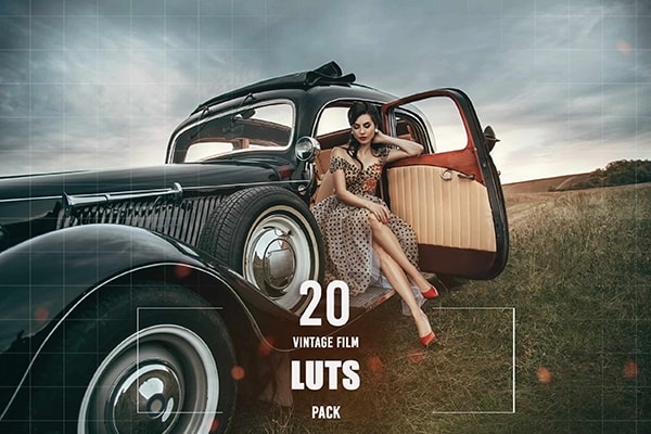 【调色预设】20款时尚复古胶片人像电影色彩调色LUT预设 Eldamar Studio – 20 Vintage Film LUTs Pack