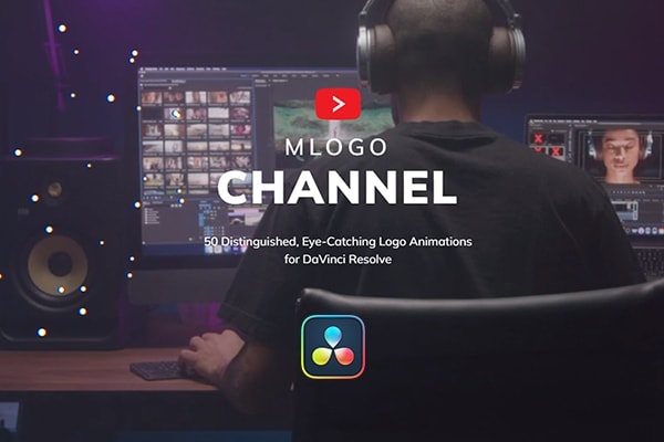 【达芬奇插件】50组时尚潮流社交媒体图形LOGO排版开场品牌宣传包装动画 motionVFX – mLogo Channel 汉化版