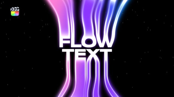 【FCPX插件】10种创意流淌液体拖尾效果文字标题动画 Flow Text Animations 汉化版