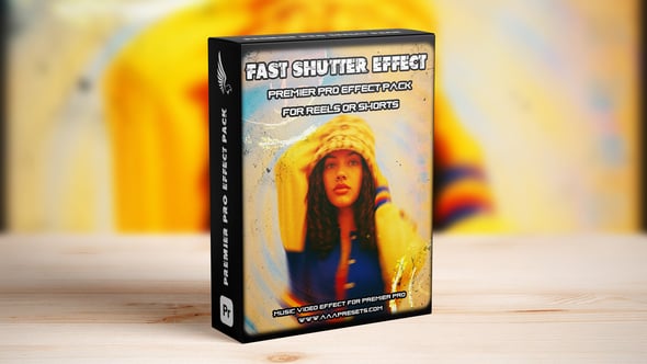 【PR模板】相机快门连拍画面快速切换效果动画 Fast Shutter Effect in Premiere Pro