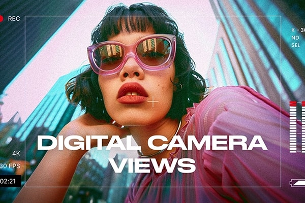 【达芬奇插件】5款数码相机无人机对焦取景器视图动画 Digital Camera Views 汉化版