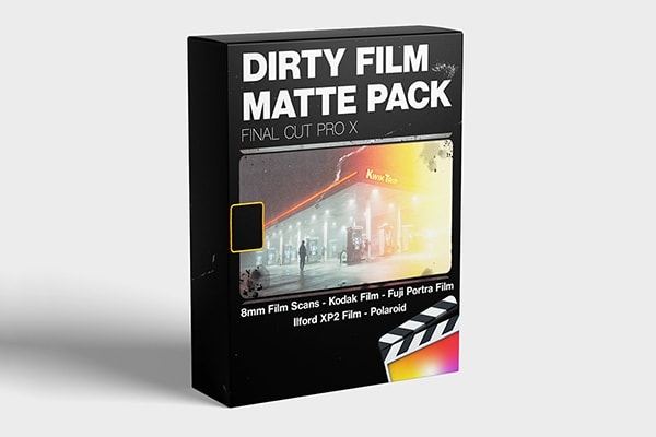 【FCPX插件】12个复古8MM胶片边框遮罩杂质纹理叠加特效动画 FCPX Full Access – Dirty Film Matte Pack 汉化版