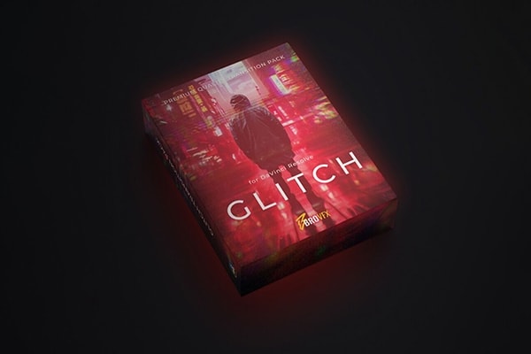 【达芬奇插件】54种复古科幻数字信号失真故障抖动条纹闪光视频转场特效 BroVFX – Glitch 汉化版