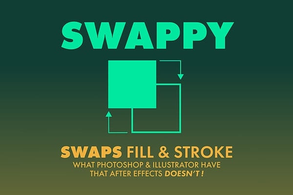【AE脚本】图形填充描边交换工具 Swappy v1.0 汉化版 +使用教程