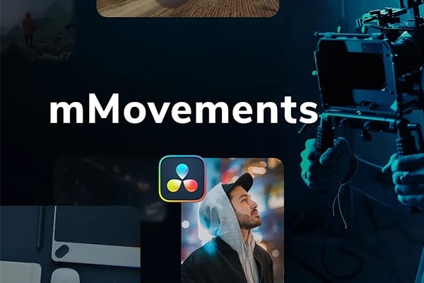 【达芬奇插件】50种模拟摄像机移动摇晃缩放旋转拉伸抖动畸变运镜动画 motionVFX – mMovements 汉化版