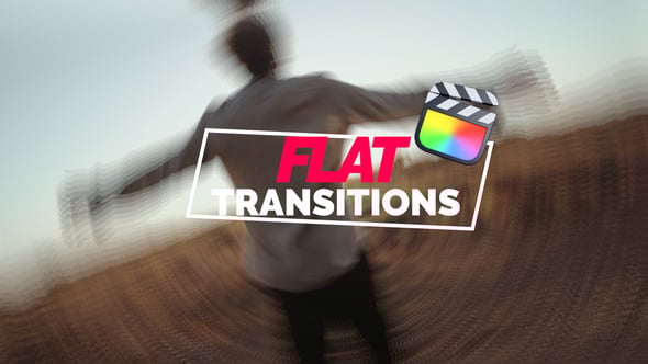 【FCPX插件】56个视频抖动平移旋转拉伸缩放效果转场预设 Flat Transitions 汉化版