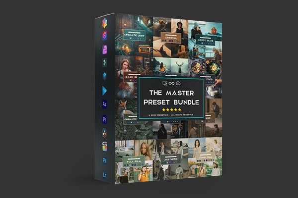 【调色预设】56套721款摄影师精选后期照片视频处理风格化调色预设合集 Presets.io – The Master Preset Bundle