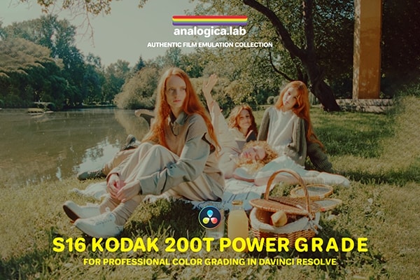 【达芬奇预设】复古柯达胶片 KODAK 200T S16MM 电影色彩模拟达芬奇PowerGrade节点预设及LUT预设 Analogica Lab – Super16 KODAK 200T PowerGrade