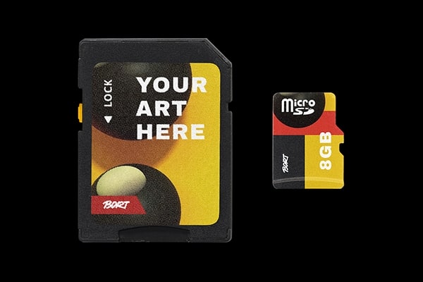 【PS样机】SD存储卡内存闪存卡封面包装设计展示PS模板样机 SD Card Mockup Pack