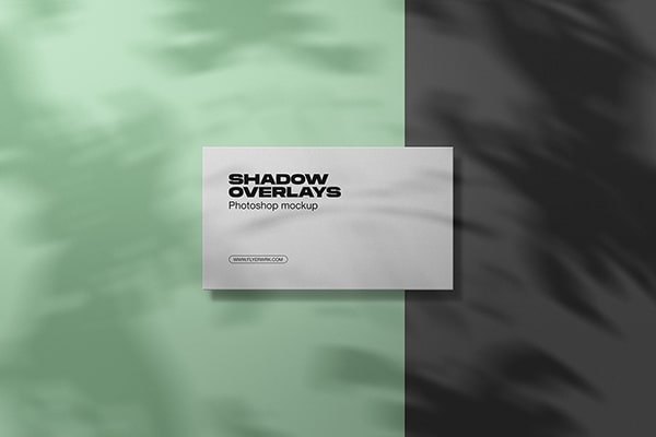【PS样机】16款逼真百叶窗植物阴影投影叠加效果PS场景样机 Flyerwrk – Shadow Overlays