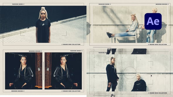 【AE模板】潮流时尚品牌宣传社交媒体Vlog开场展示动画 Fashion Minimalism