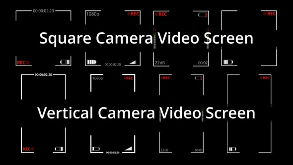 【达芬奇插件】8个方形竖屏相机录像显示对焦屏幕动画 Square and Vertical Video Recording Screen 汉化版