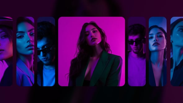 【AE模板】多图轮播卡片切换相册幻灯片展示动画 Carousel