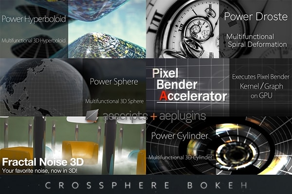 【AE插件】镜头模糊3D云雾曲面球体散景变形特效插件合集 Crossphere Plugins Bundle 2025.1 Win汉化版