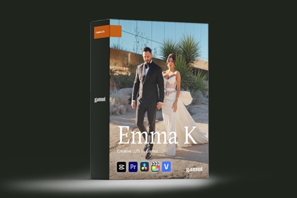 【调色预设】5款浪漫优雅婚礼电影人像柔和自然肤色调色LUT预设 Gamut – Emma K