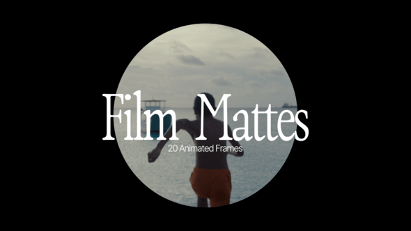 【PR模板】20款创意电影边框动态遮幅效果动画 Film Mattes
