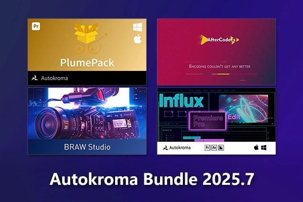 【AE/PR插件】特殊视频格式导入媒体修剪加速渲染输出套装插件 Autokroma bundle 2025.7 CE Win