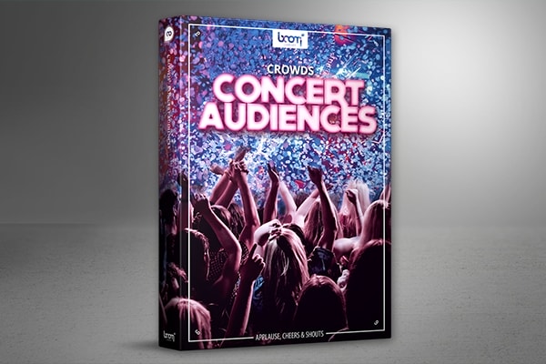 【配乐音效】4695个音乐演唱会观众人群鼓掌欢呼呐喊合唱噪杂现场热情氛围音效素材 Boom Library | Crowds – Concert Audiences
