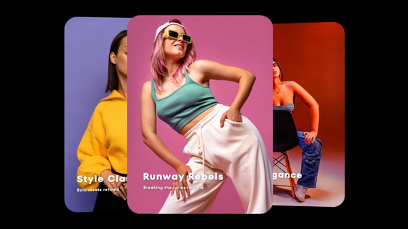 【AE模板】视频媒体相册卡片式轮播滑动切换展示幻灯片动画 Carousel Sliders