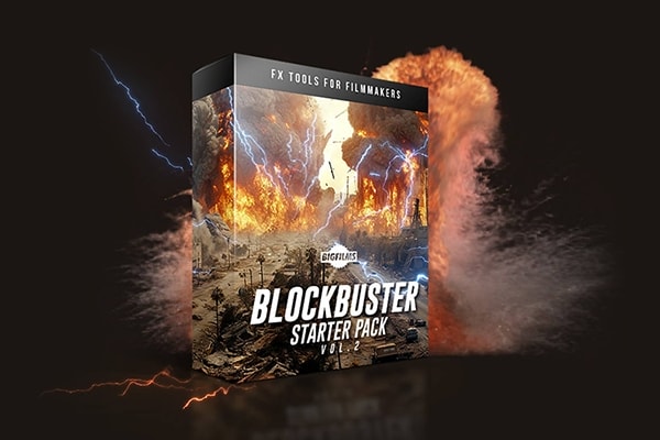 【4K视频素材】220+爆炸坍塌火焰流星风暴魔法闪电能量激光视频合成特效素材+音效 BigFilms – Blockbuster Starter Pack v2