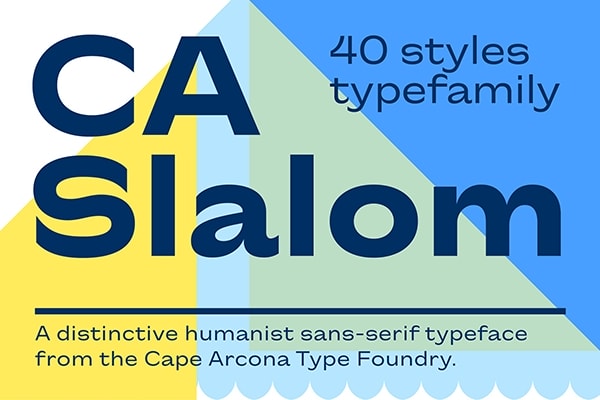 【字体】现代经典优雅美学海报封面广告排版设计无衬线英文字体家族 CA Slalom Extended Font Family