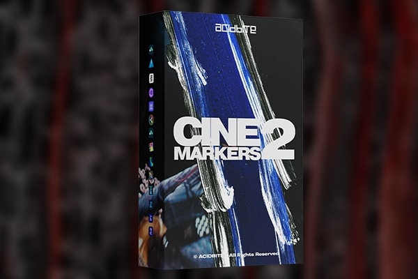 【4K视频素材】105款复古胶片孔洞撕裂融化扭曲动态笔触纹理转场叠加特效素材 Acidbite – Cinemarkers 2