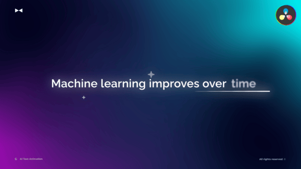 【达芬奇插件】9款AI人工智能风格媒体排版设计文字标题动画预设 AI Text Animation 汉化版