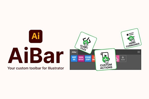 【Ai脚本】Illustrator 自定义插件动作脚本命令工具栏管理工具 AiBar v1.0.1 +使用教程