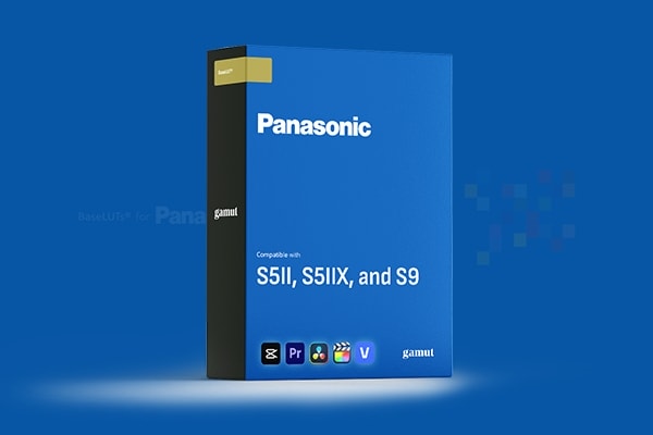 【调色预设】适用于松下Panasonic S5II/S5IIX/S9 相机色彩精准还原校正转换预设 Gamut – BaseLUTs for Panasonic S5II, S5IIX, and S9