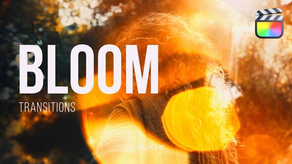 【FCPX插件】24个真实镜头光效视频过渡转场预设 Bloom Transitions for Final Cut Pro