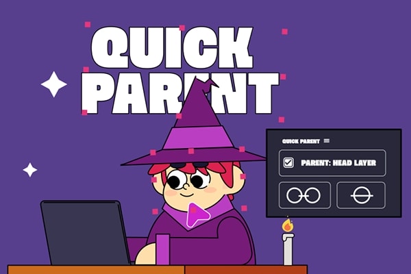 【AE脚本】父子级图层链接一键绑定管理工具 Quick Parent PRO v2.2