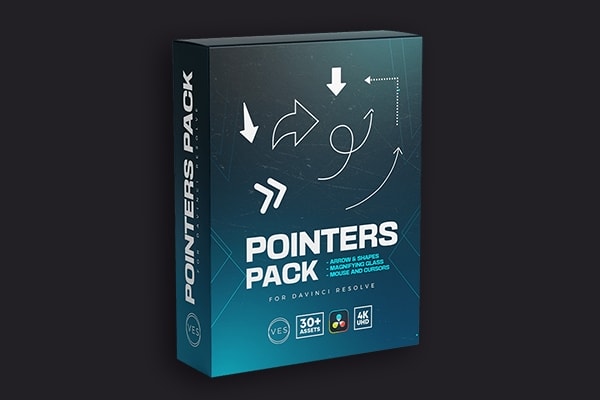【达芬奇插件】30个动态箭头指示标注图形动画 Pointers Pack 汉化版