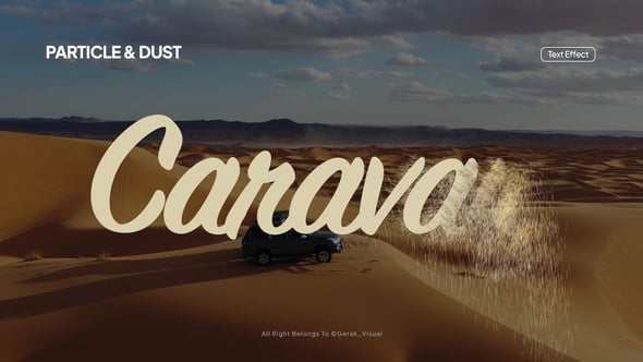 【AE模板】粒子粉尘沙化消散文字标题动画特效 Particle & Dust Text Effect
