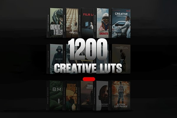 【调色预设】1200+电影级专业摄影后期创意调色风格化LUT预设合集 Presetcurator – 1200+ Creative Cinematic LUTs Master Bundle